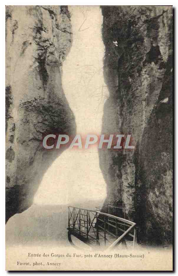 CPA Entree des Gorges du Fier pres d'Annecy