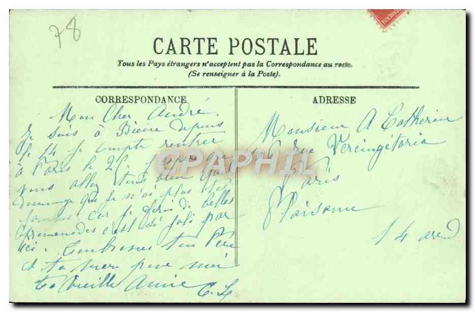 CPA Versailles Le Petit Trianon Musee des Voitures Voiture du mariage de Napoleon III — Verso