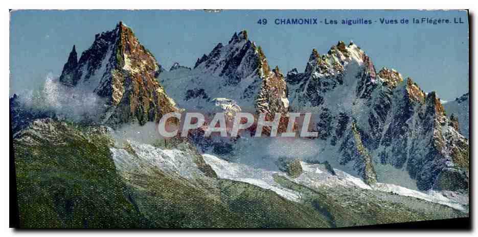 CPA Chamonix Les Aiguilles Vues de la Flegere