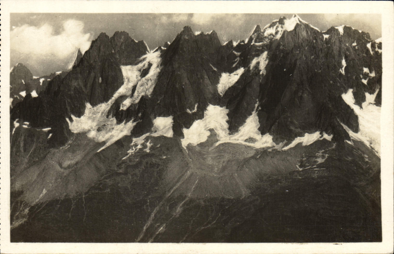 CPA Chamonix Les Aiguilles vues du Brevent