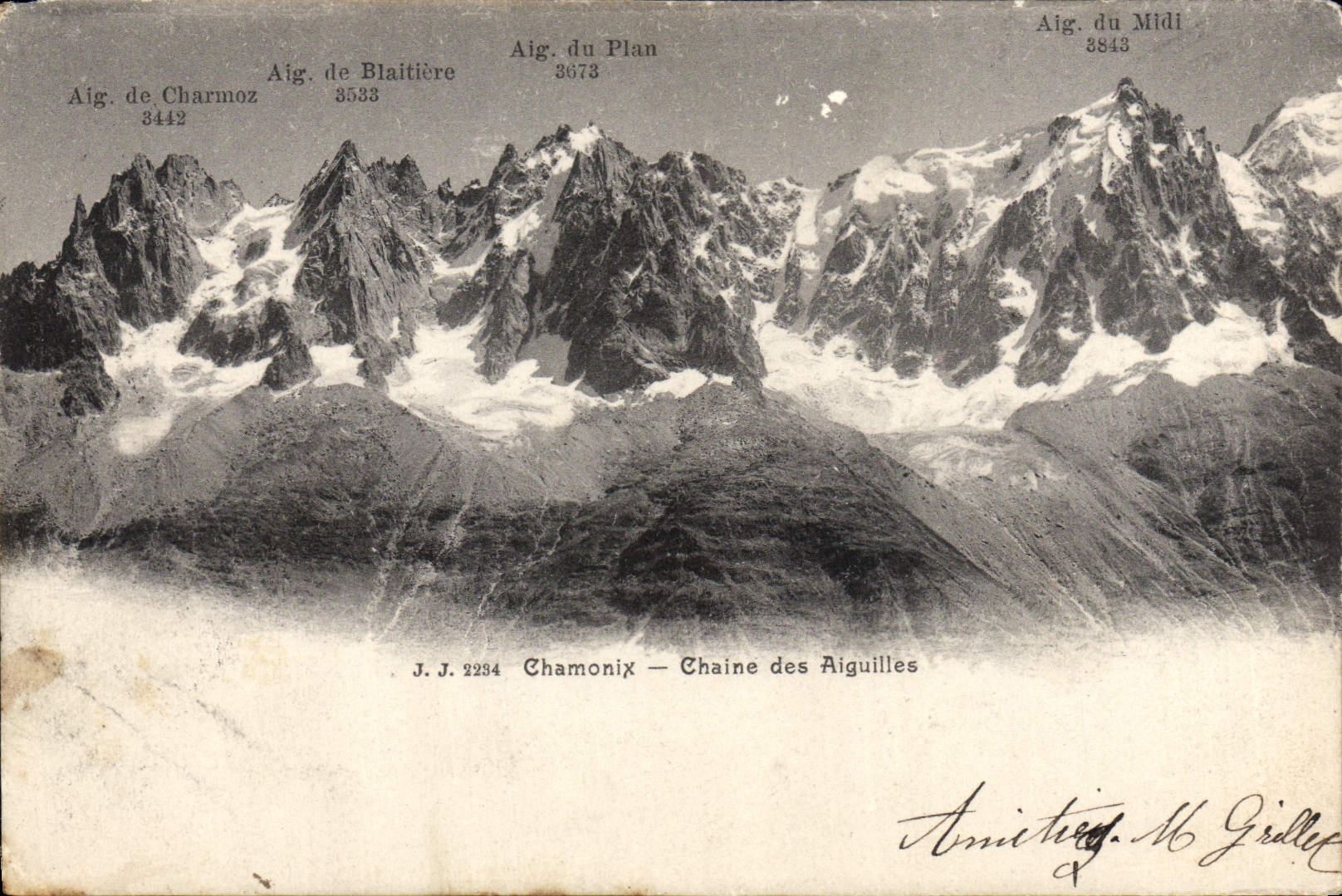 Chamonix — Chaîne des Aiguilles — J.J. 2234