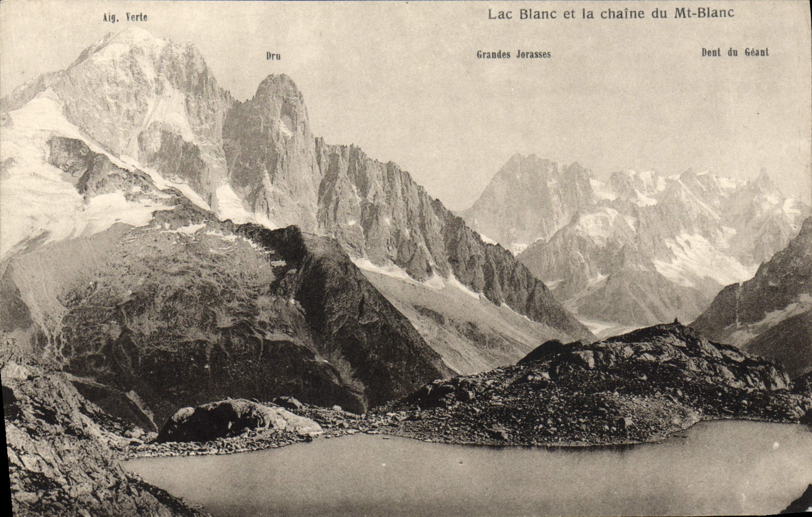 CPA Lac Blanc et la Chaine du Mont Blanc