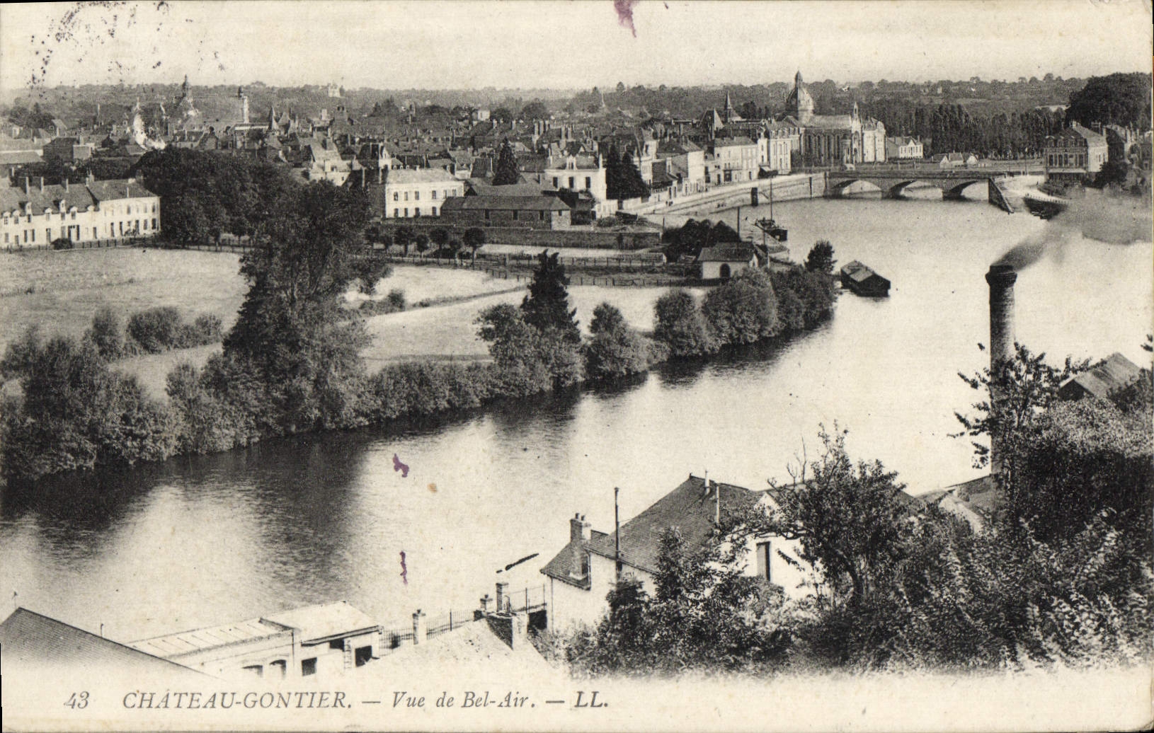 Château-Gaontier — Vue de Bel-Air — LL.