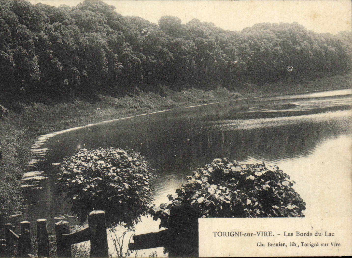 TORIGNI-sur-VIRE — Les Bords du Lac — Ch. Besnier, lib., Torigni sur Vire