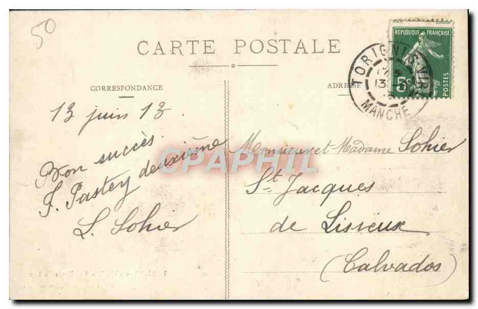 TORIGNI-sur-VIRE — Les Bords du Lac — Ch. Besnier, lib., Torigni sur Vire — Rückseite