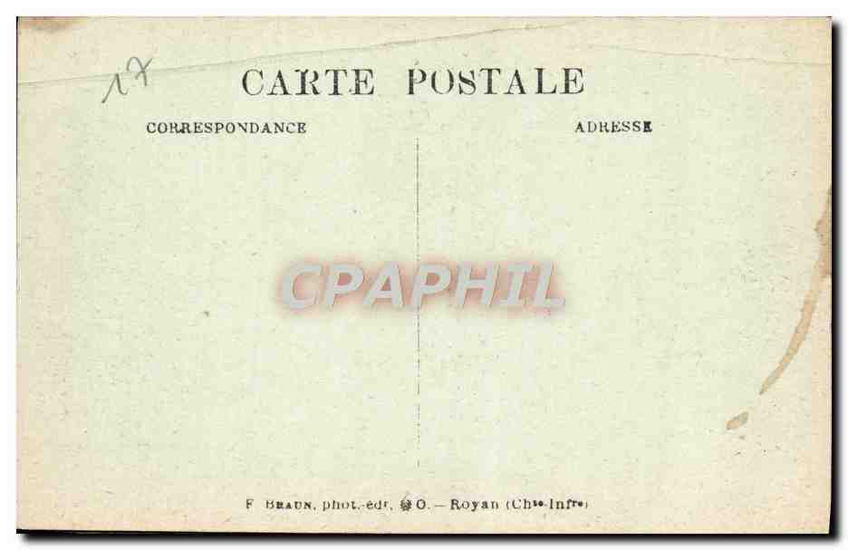 CPA Talmont Eglise et anciens Remparts — Rückseite
