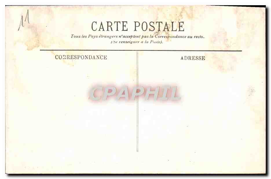 CPA Cite de Carcassonne Ensemble de Chateau — Verso