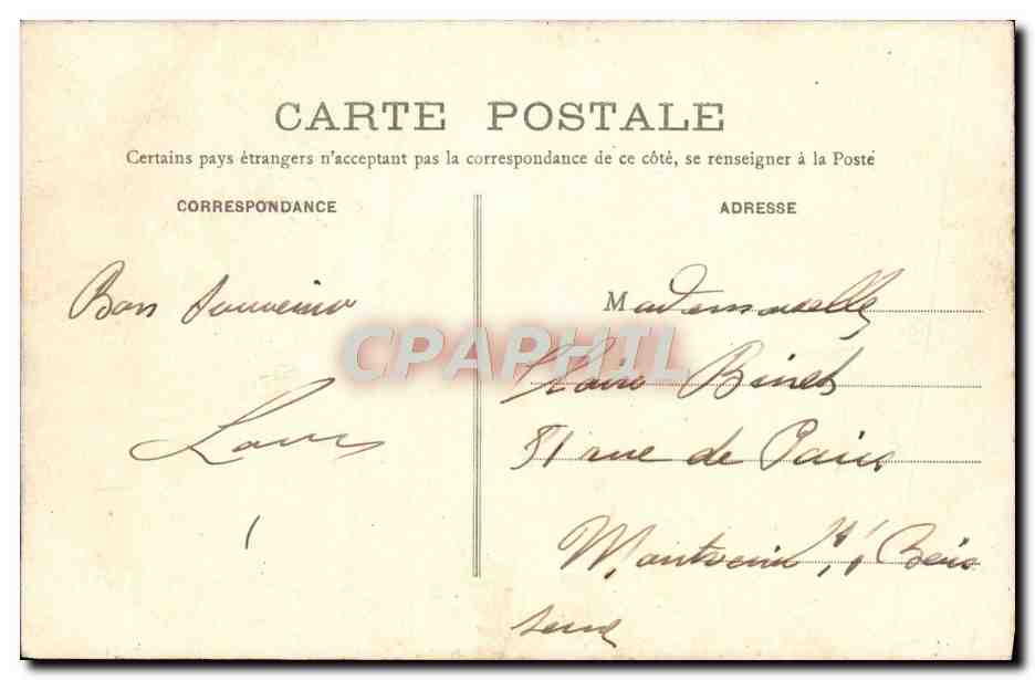 CPA Notre Dame Des Anges Chemin sous bois — Rückseite