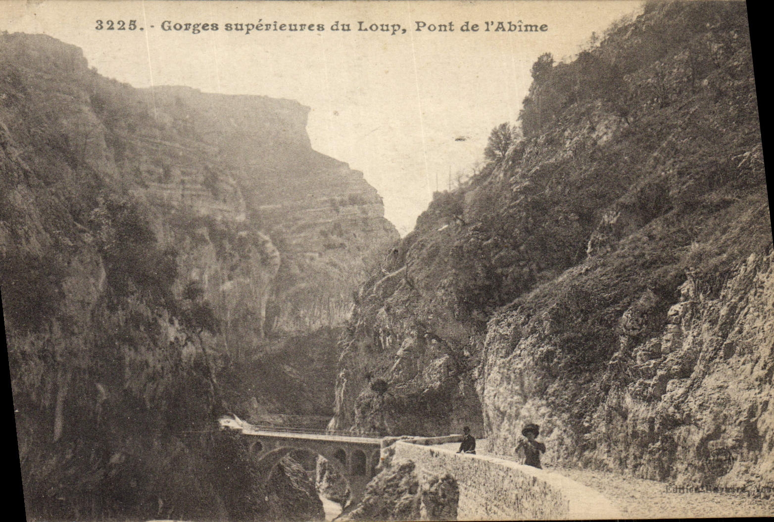 CPA Gorges superieures du Loup Pont de l'Abime