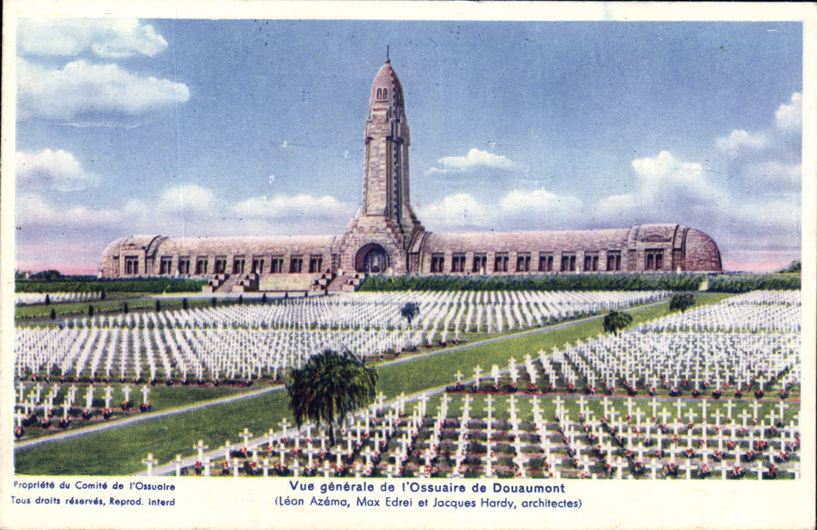 Ossuaire de Douaumont — Allgemeine Ansicht — (Léon Azéma, Max Edrei und Jacques Hardy, Architekten)