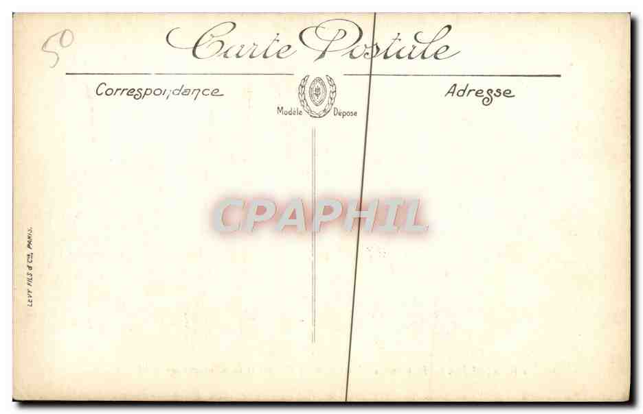 Cherbourg — Le Canal de Retenue de la Divette et la Montagne du Roule — LL — Verso