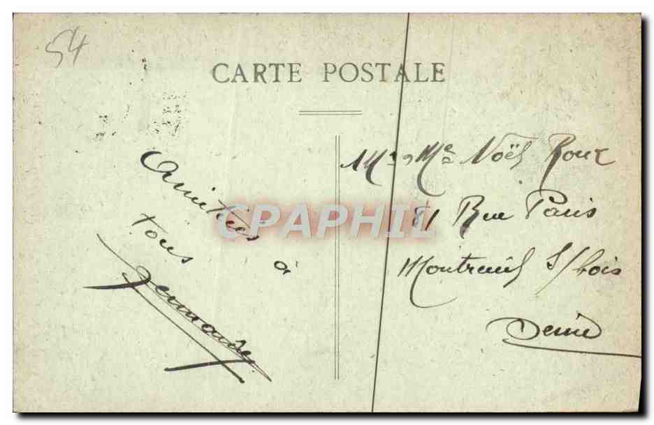 CPA Nancy Tombeau de Stanislas Roi de Lorraine — Verso