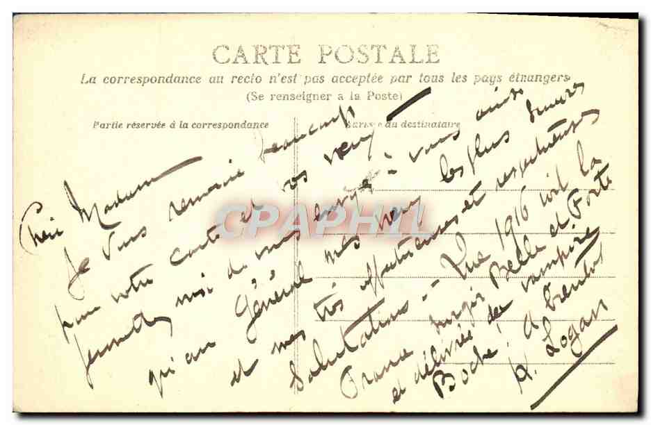 CPA Paris La Fontaine Medicis — Verso