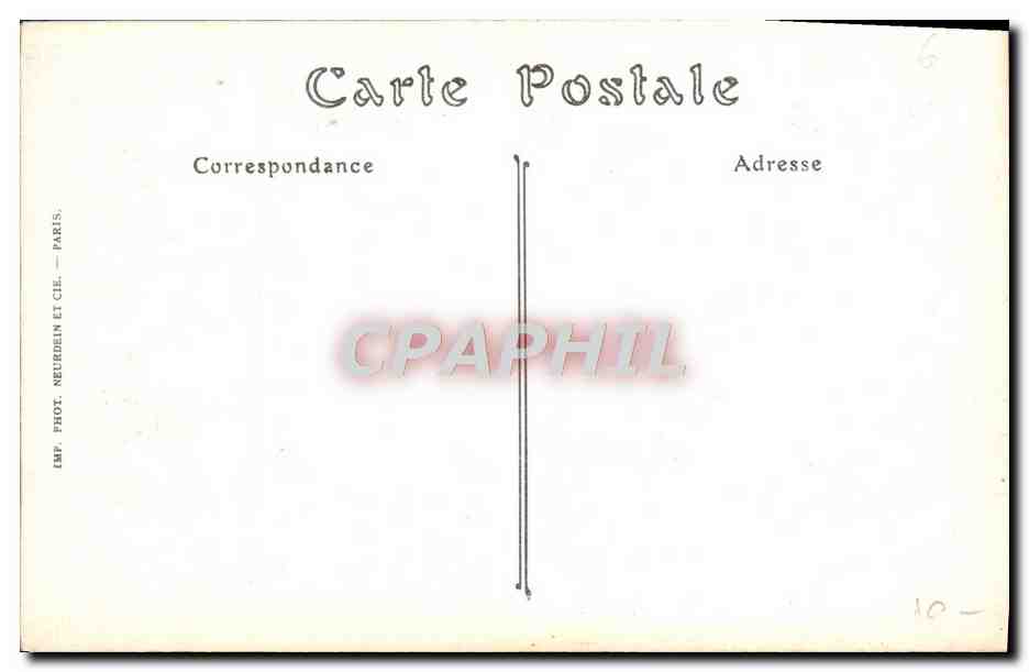 CPA Moulins L'Hotel de Ville Fuselli — Verso