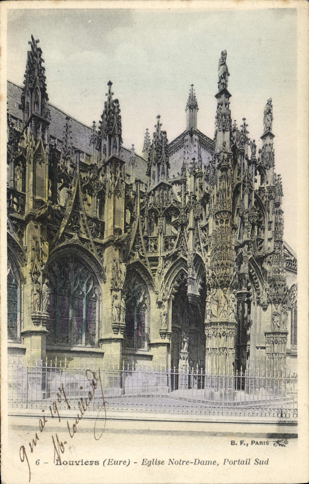 Louviers (Eure) - Église Notre-Dame, Portail Sud — B. F., PARIS