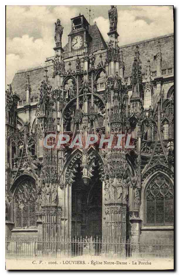 Louvières — Église Notre-Dame — Le Porche — C. V. 1006