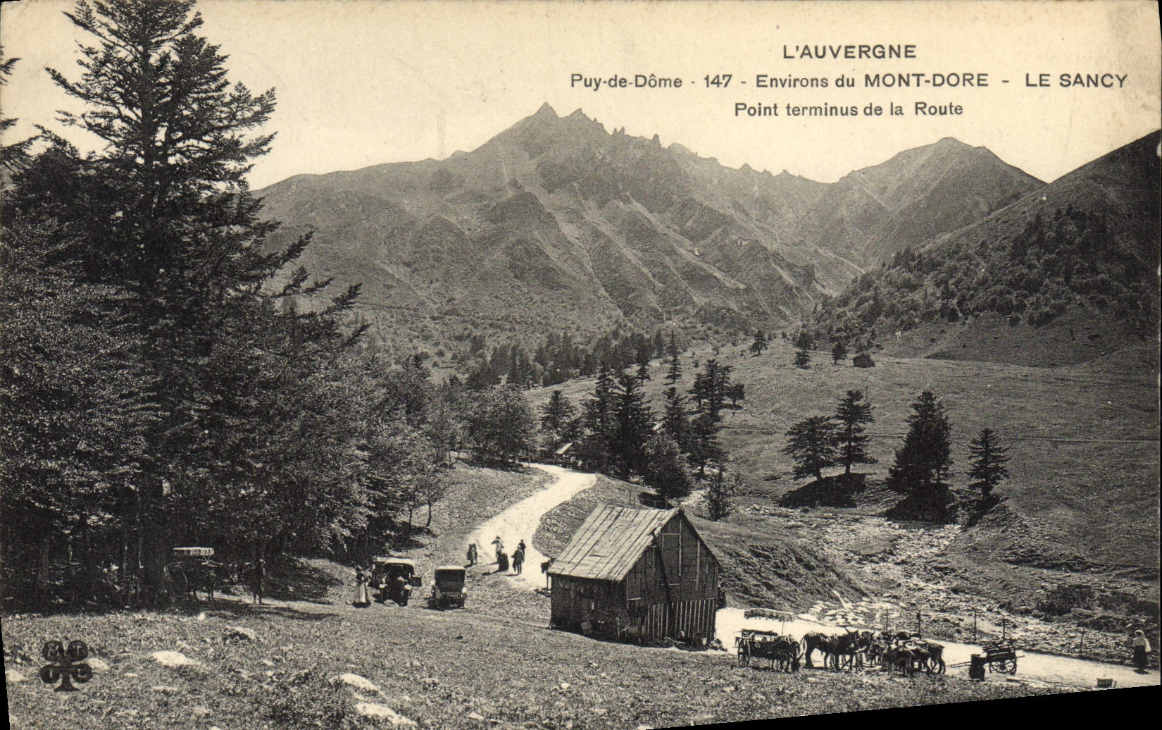 Auvergne - Puy-de-Dôme - Umgebung von Mont-Dore - Le Sancy - Endpunkt der Straße