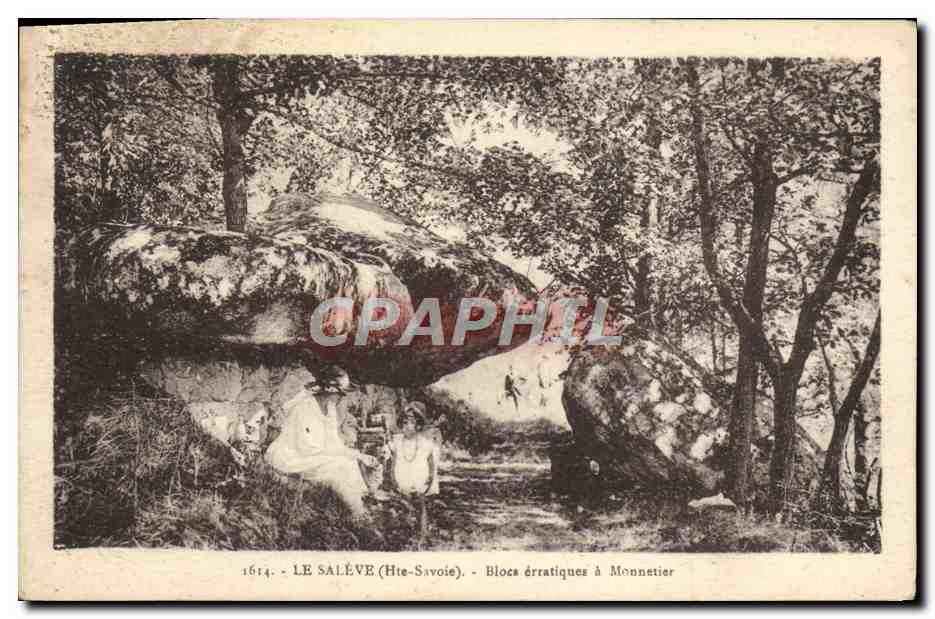 Le Salève (Haute-Savoie) - Blocs erratiques à Monnetier