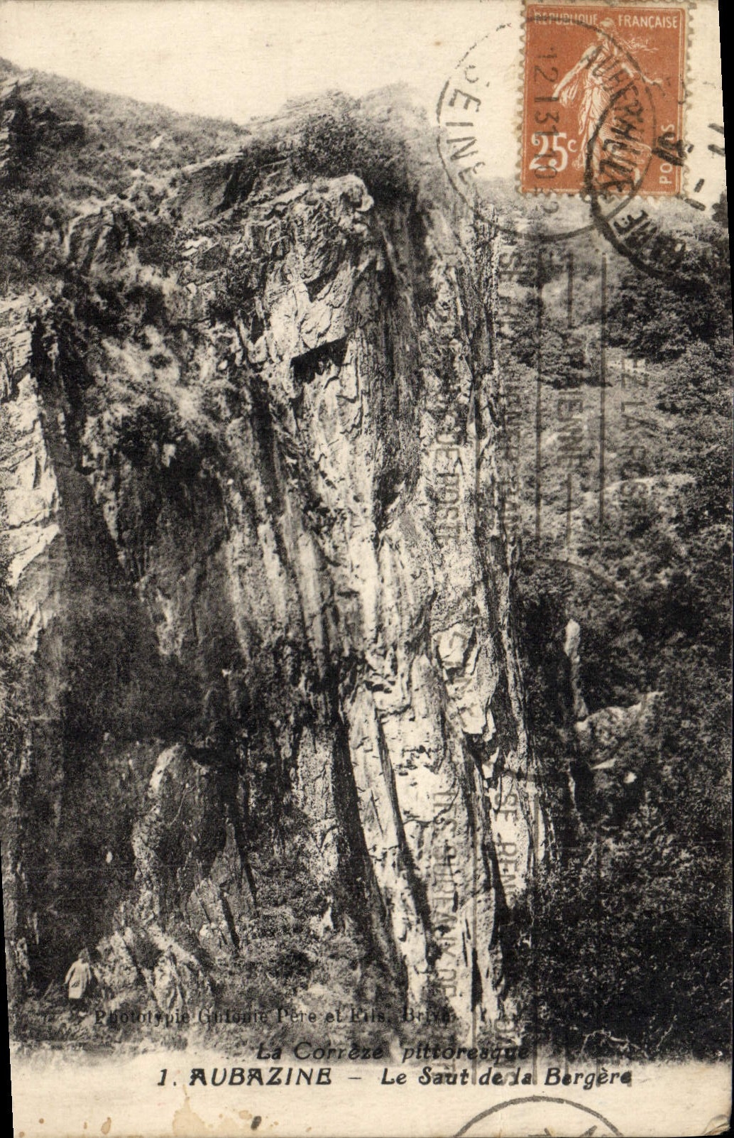 CPA Aubazine Le Saut de la Bergere