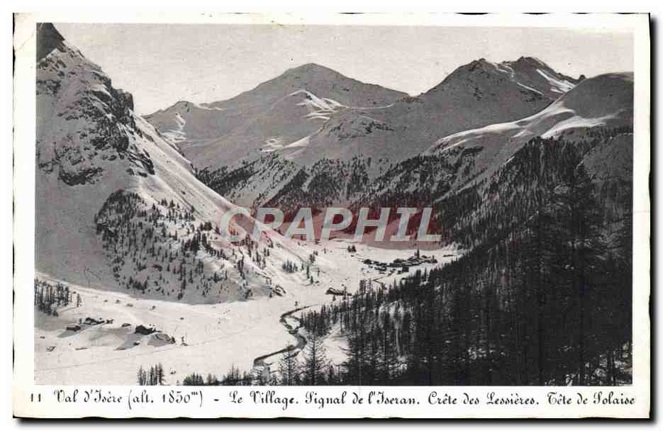 CPA Le Village Signal de l'Iseran Crete des Lessieres tete de Solaise 