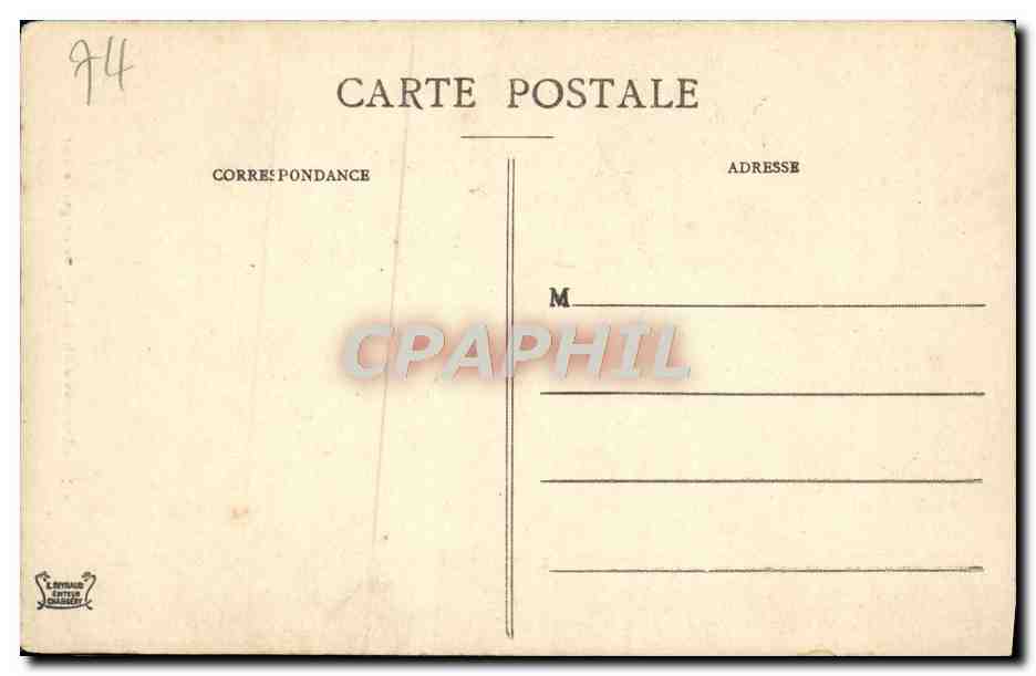 Les Gorges du Fier — Environs d'ANNECY — Éditeur anonyme, n° 2577 — Rückseite
