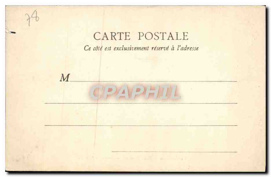 CPA Versailles Petit Trianon Salon de Musique — Rückseite