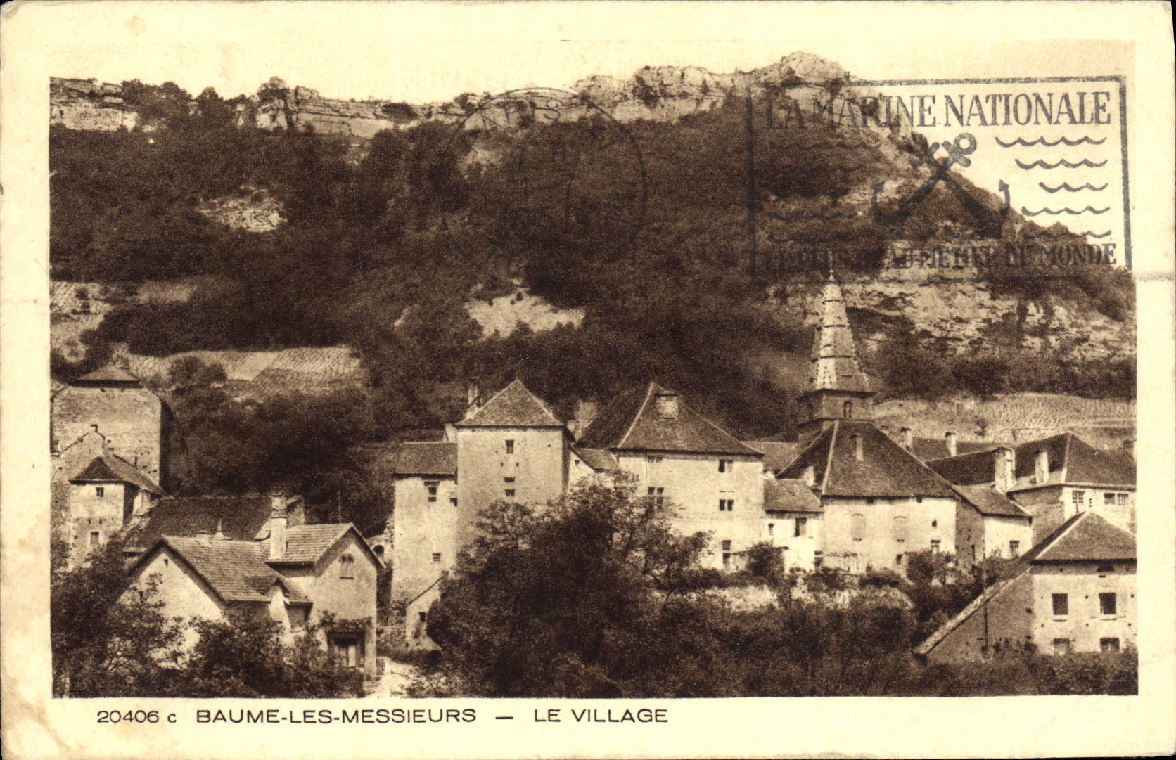 Baume-les-Messieurs — Het Dorp — Uitgever: La Marine Nationale