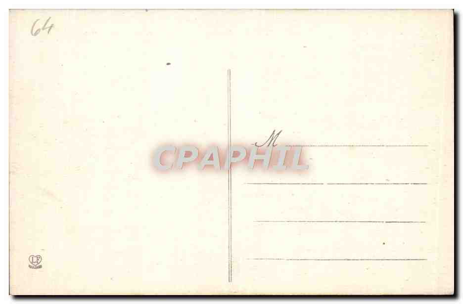 CPA Hendaye Coin de Place et cote espagnole — Back