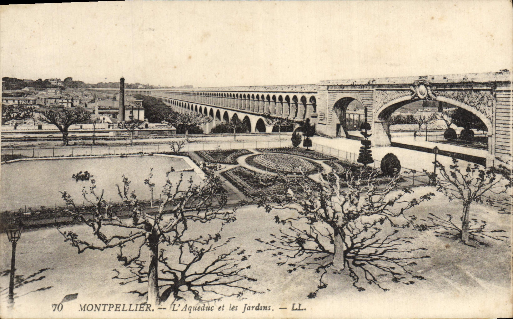 CPA Montpellier L'Aqueduc et les Jardins