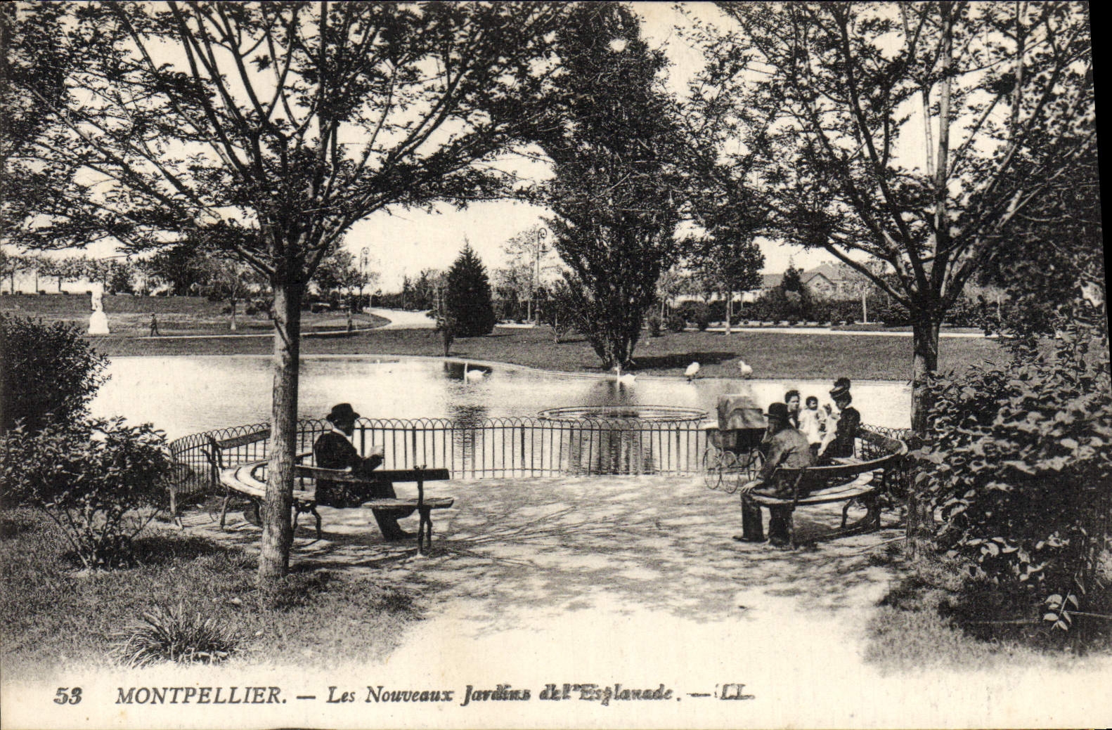 Montpellier — Les Nouveaux Jardins de l'Esplanade — éditeur non identifié, n° 53