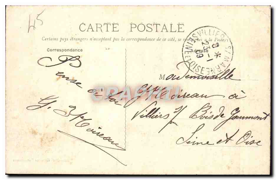 CPA La Ferte Saint Aubin Le Chateau — Rückseite