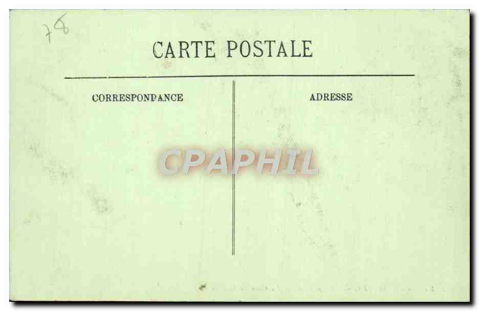 CPA Versailles Le Chateau La Cour de Marbre  — Verso