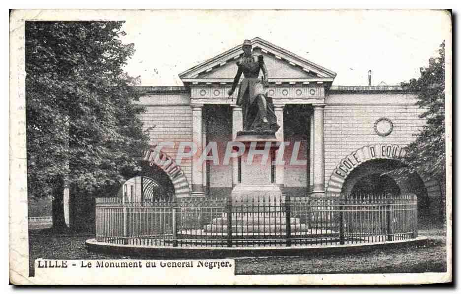 CPA Lille Le Monument du General Negrjer 