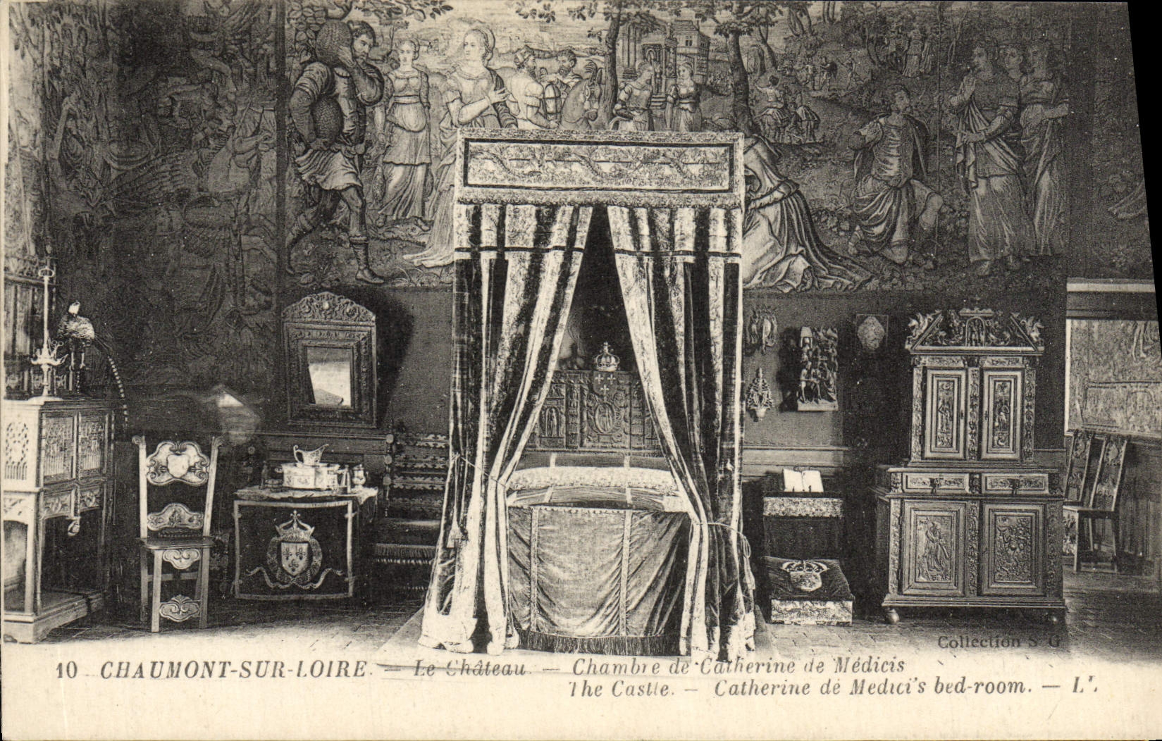 Chaumont-sur-Loire — Das Schloss — Zimmer von Catherine de Médicis — Sammlung S.G.