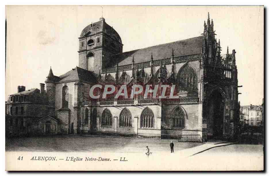 CPA Alencon L'Eglise Notre Dame 