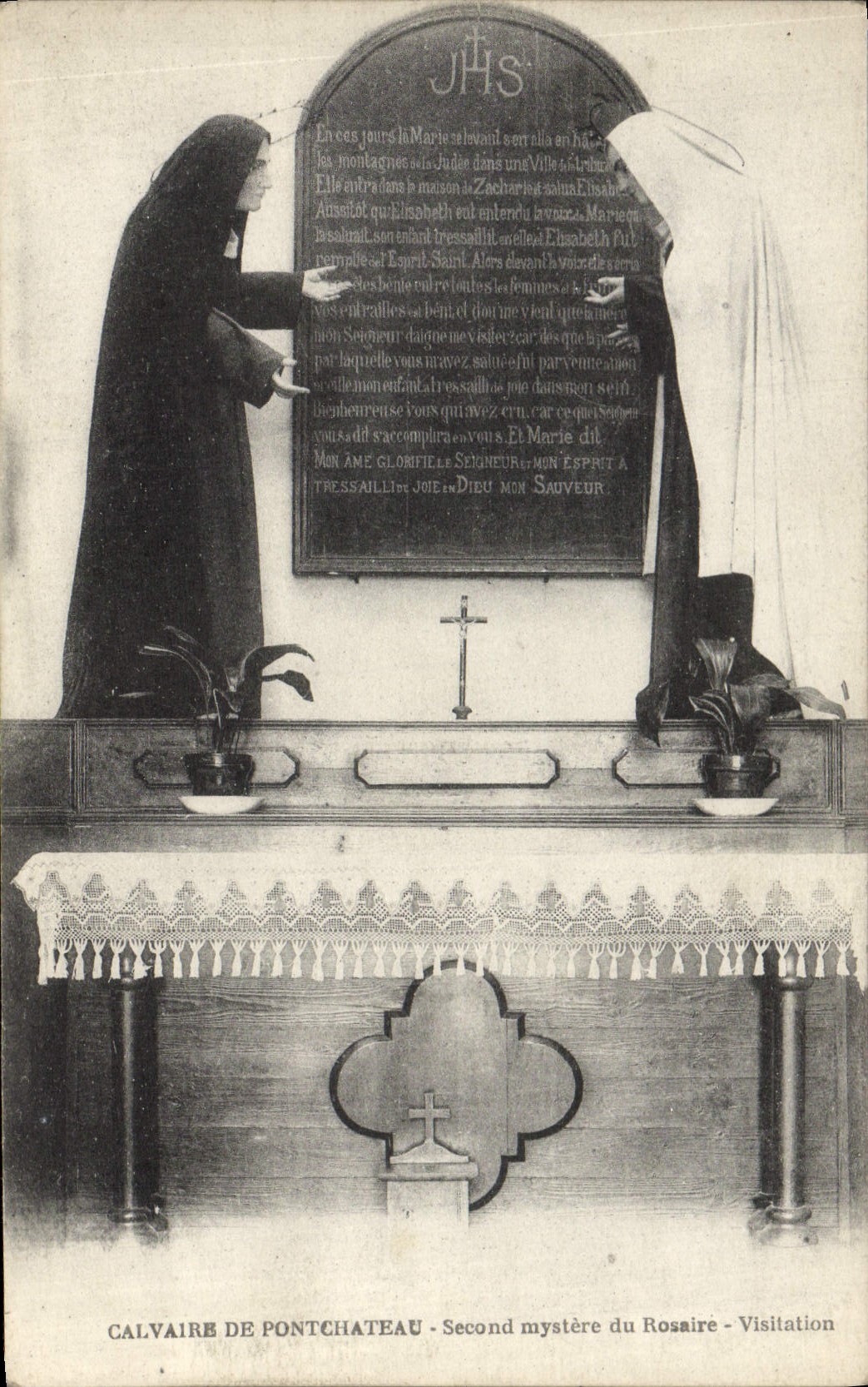 CPA Calvaire de Pontchateau Second mystere du Rosaire Visitation