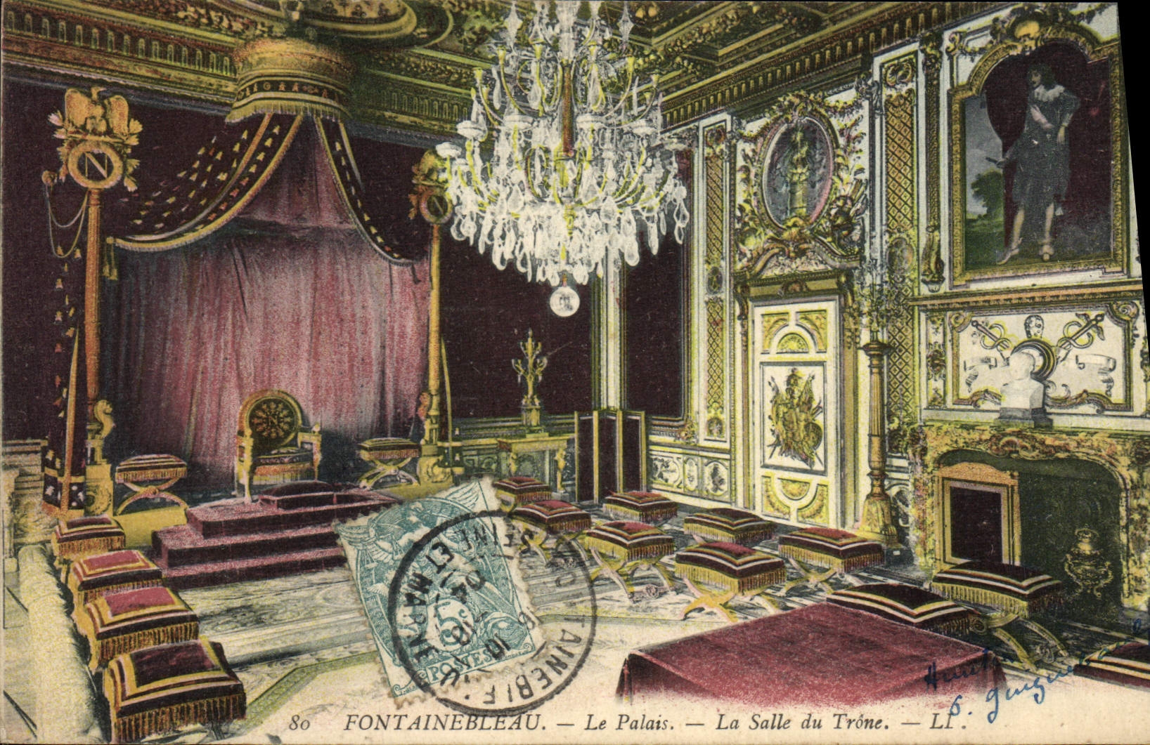 Fontainebleau — Le Palais — La Salle du Trône — L'imprimerie Nouvelle, Paris