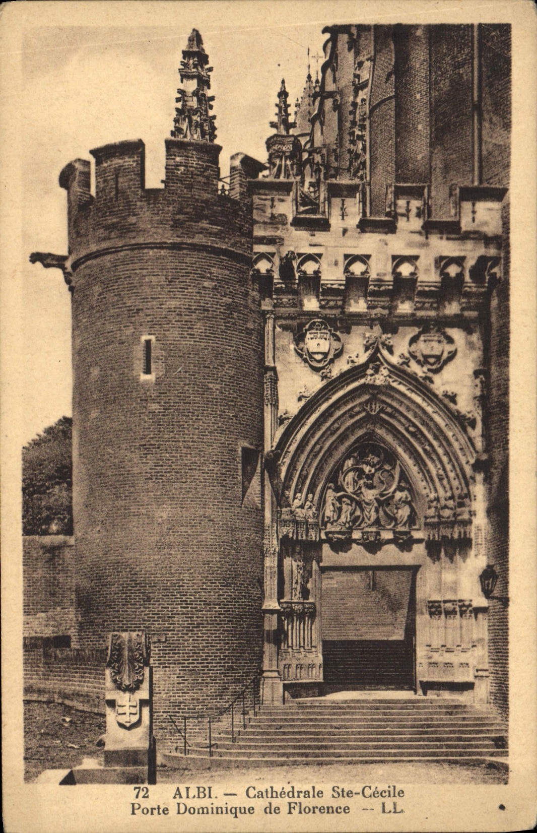 Albi — Cathédrale Ste-Cécile — Porte Dominique de Florence — LL. — n°72