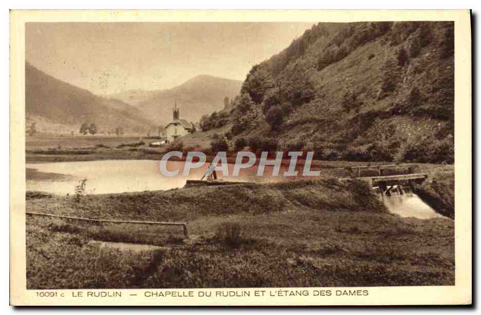 CPA Le Rudlin Chapelle du Rudlin et L'Etang des Dames 