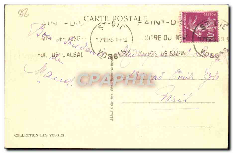 CPA Le Rudlin Chapelle du Rudlin et L'Etang des Dames  — Rückseite