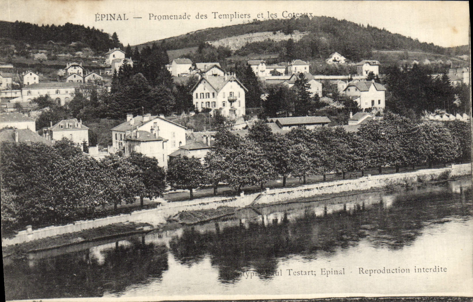 CPA Epinal Promeande des Templiers et les Coteaux 