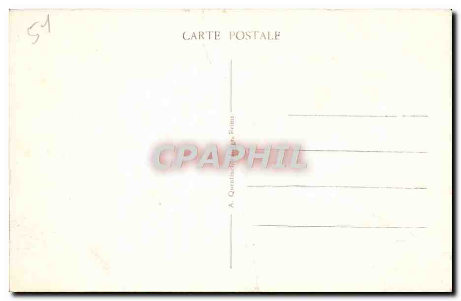 CPA Reims Ecole Pratique des Garcons Rue Joliceur  — Rückseite