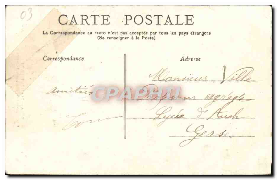CPA Montlucon Vieux Quartiers Rue de Serruriers Enfants — Reverso