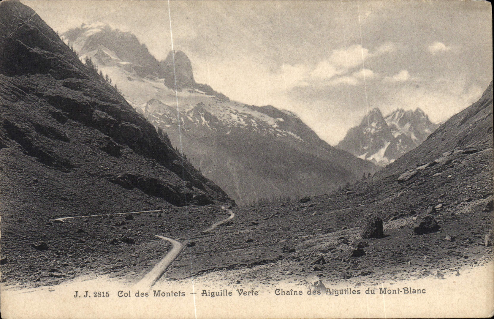 CPA Col des Montes Aiguille Verte Chaine des aiguille du Mont Blanc 
