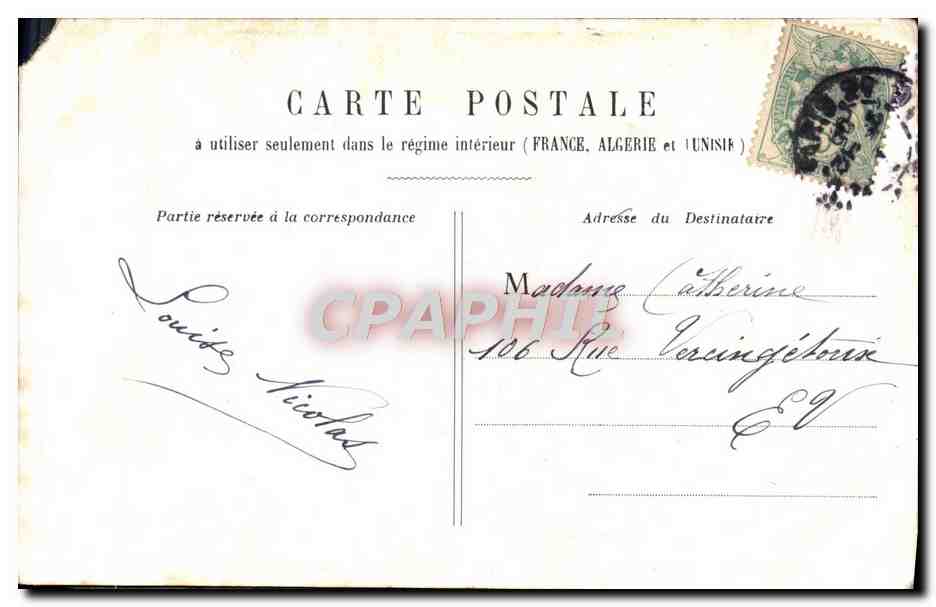 CPA Fantaisie Enfant Bonne Annee — Rückseite