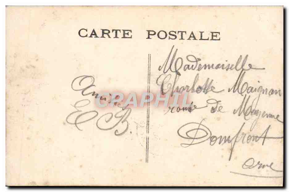 CPA Fantaisie Enfants Poisson — Verso