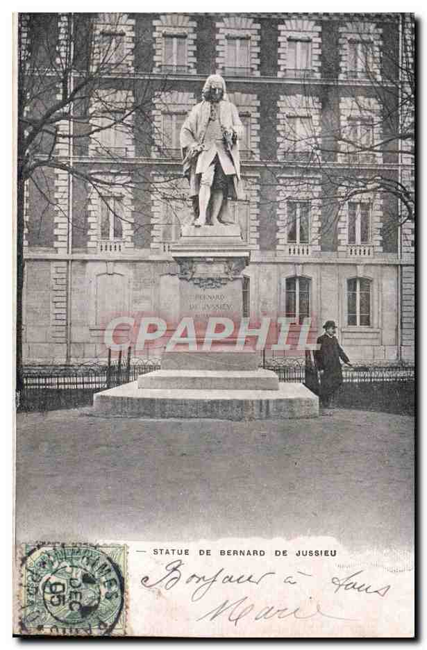 CPA Statue de Bernard de Jussieu Paris 