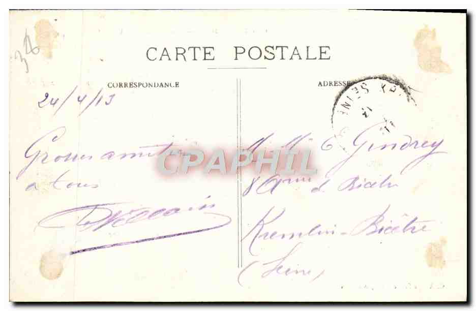 Grenoble — La Vedette et les Quais — C. Artige fils, éditeur, Annonas — Rückseite