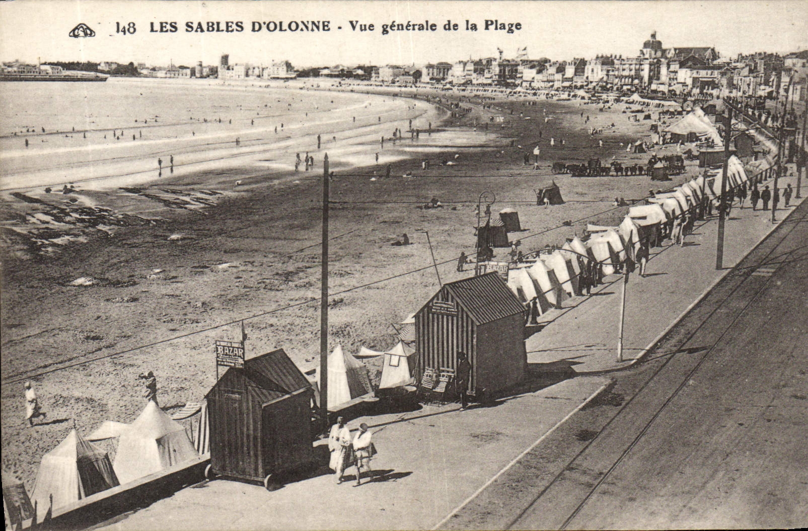 Les Sables d'Olonne — Vue générale de la Plage — n°148