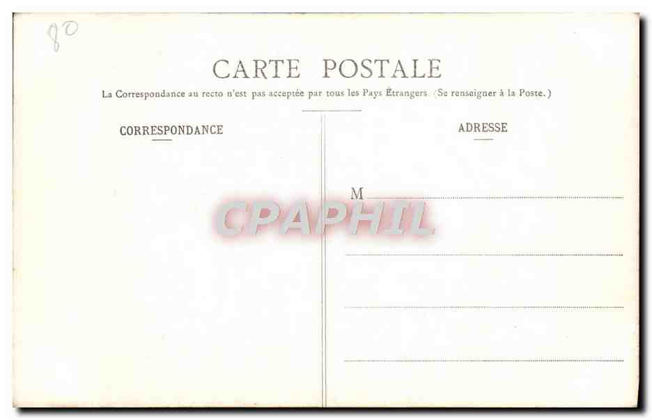 CPA Amiens Cathedrale Porche de la Mere de Dieu — Back